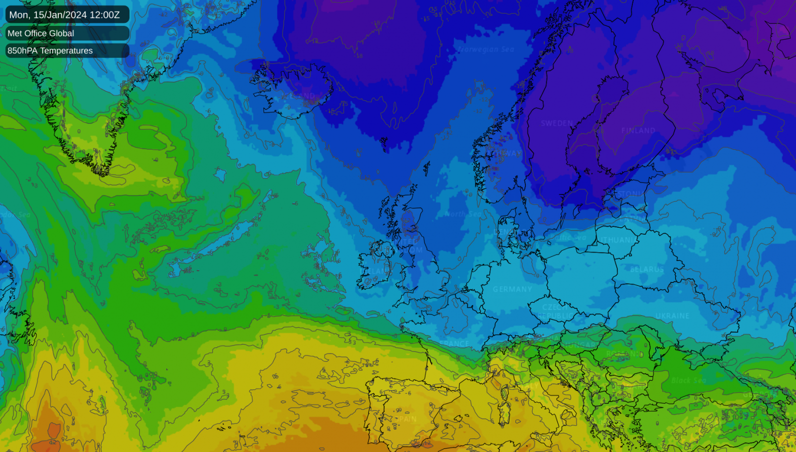 Arctic air inbound as a cold spell gets underway from Sunday